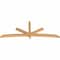 Ekena Millwork Alberta Smooth Timber Gable Bracket, Western Red Cedar, 96"W x 36"H x 3 1/2"D x 3 1/2"F, 9/12 Pitch GBW096X36X0404ALB00SWR - alternate 3